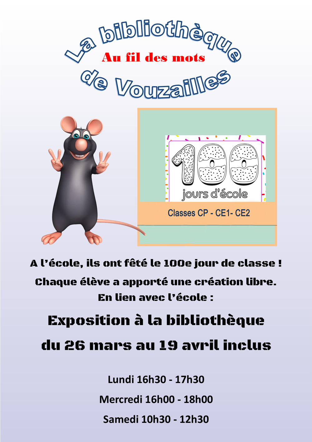 les 100 jours de l'école